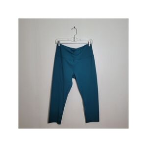 90 Degree By Reflex Green Turquoise HighWaisted Athletic Capri Leggings Size XL